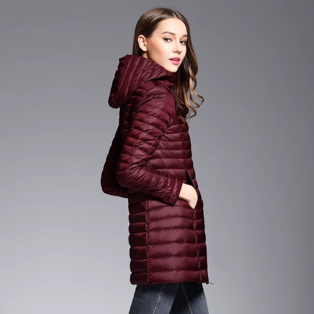 AMELIA | Slim Long Down Jacket